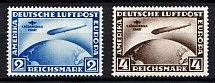 1930 Weimar Republic, Germany, Airmail (Mi. 438, 439, Full Set, CV $5,720, MNH)