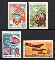 1951 Aviation as the Sport in the USSR, Soviet Union, USSR, Russia (Zv. 1559 - 1562, Full Set, MNH)