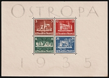 1935 Third Reich, Germany, Souvenir Sheet 'OSTROPA' (Mi. Bl. 3, CV $1,450)