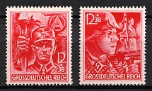 1945 Third Reich, Germany (Mi. 909 - 910, Full Set, CV $120, MNH)
