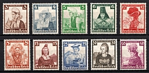 1935 Third Reich, Germany (Mi. 588 - 597, Full Set, CV $60)
