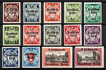 1939 Third Reich, Germany (Mi. 716 x - 729 y, Full Set, CV $170)