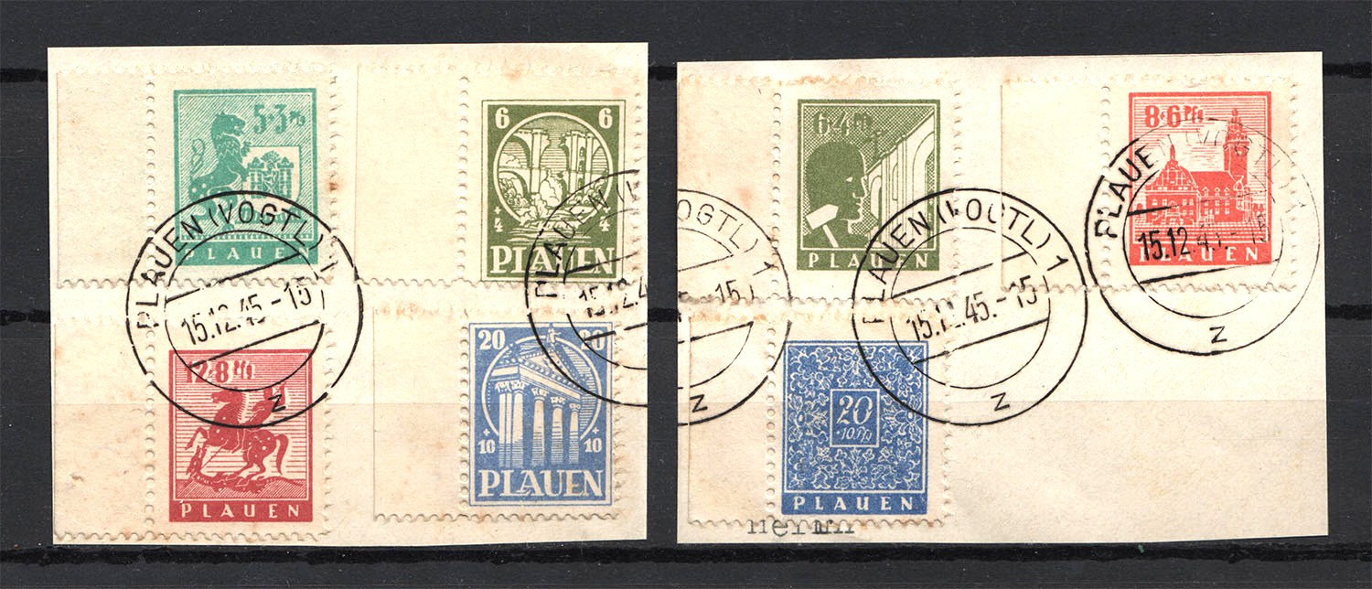 1945 Plauen, Local Mail, Soviet Russian Zone of Occupation, Germany ...