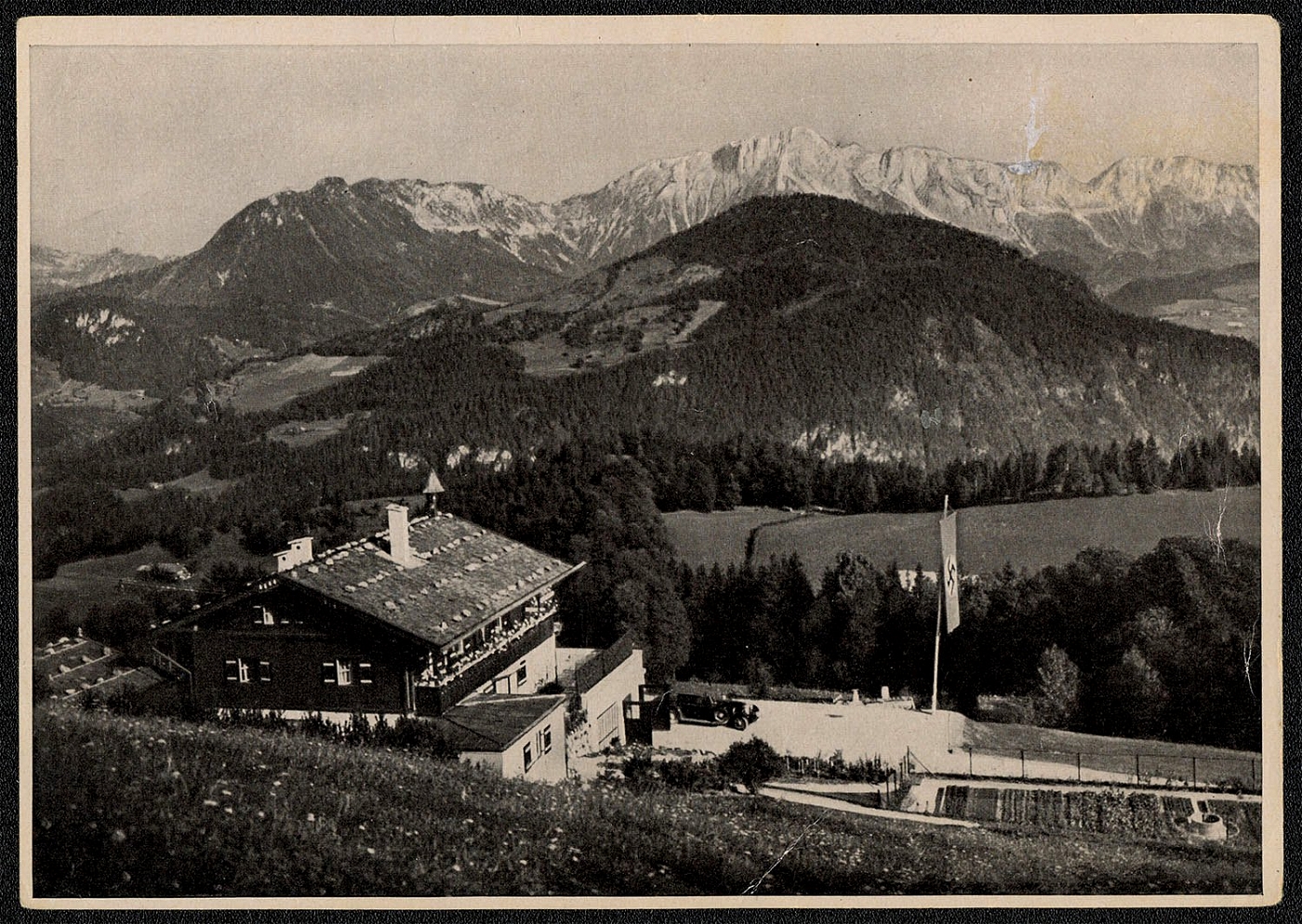 1933 The Fuhrer Adolf Hitler’s house in the Obersalzberg, Propaganda ...