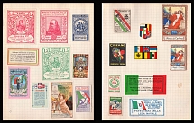 Italian Federation of Philately, Military, Italy, Stock of Cinderellas, Non-Postal Stamps, Labels, Advertising, Charity, Propaganda (#565)