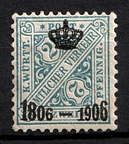 1906 2pf Wurttemberg, German States, Germany, Officia Stamp (Mi. 217, Sc. O 109, Signed, CV $50)