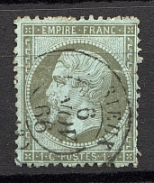 1862-72 France 1 C (CV $50, Canceled)
