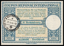 1944 International Reply Coupon, Third Reich, Germany