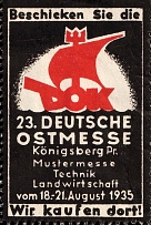 1935 'Sample Fair Technology Agriculture', Third Reich Propaganda, Cinderella, Nazi Germany