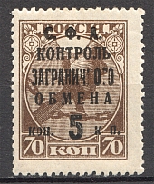 1932-33 USSR Trading Tax Stamp (Missing `O` on `KOP`, Print Error)