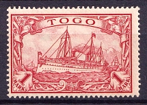1900 1M Togo, German Colonies, Kaiser’s Yacht, Germany (Mi. 16)