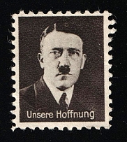 Germany, 'Hitler Our Hope', Propaganda Stamp, Nazi Germany (MNH)