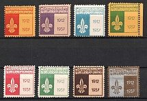 1937 Austria, Scouts, Scouting, Scout Movement, Cinderellas, Non-Postal Stamps