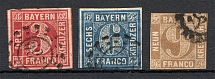 1862 Bavaria Germany (CV $50, Canceled)