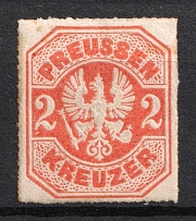 1867 2kr Prussia, German States, Germany (Mi. 23, CV $80)