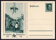 1937 Harvest Day and Farmers Day, Third Reich, Germany, Postal Card
