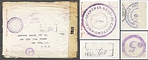 Iraq -USA WWII 1943 Iran, Joint Censorship, International Registered Letter