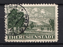 1943 Theresienstadt Ghetto, Bohemia and Moravia (Mi. 1, Signed, PRAGUE Postmark, CV $520)