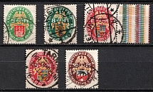 1928 Weimar Republic, Germany (Mi. 425 - 427, 429, Canceled, CV $180)