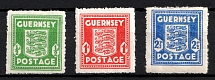 1941 Guernsey, German Occupation, Germany (Mi. 1 - 3, Full Set, CV $30)