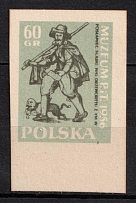 1956 60gr Republic of Poland, Wzor (Specimen of Fi. 850, Mi. 993, Margin)