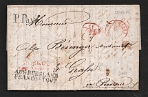 1842 Cover from Moscow to Provenie, France (Dobin 3.01 - R4)
