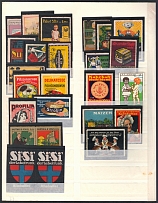 Germany, Stock of Cinderellas, Non-Postal Stamps, Labels, Advertising, Charity, Propaganda (#478)
