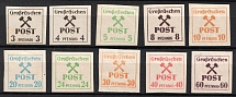 1945 Grosraschen, Local Post, Germany (Mi. 31 x - 42 x, Full Set)