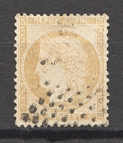 1870 France 10 C (CV $90, Canceled)