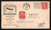 1936 (11 May) United States, Hindenburg airship airmail Mixed franked cover from East Orange to Berlin