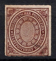 1868 1/2s North German Confederation, Germany (Mi. 12, Sc. 12, CV $180)