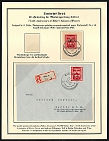 1943 Berlin registered cover with special postmark translates: Fuhrer, Command—We Will Follow You!