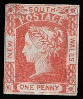 1854 1p New South Wales, Australia (SG 82, CV $800)
