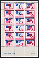 1975-77 United States, Scouts, Full Sheet, Scouting, Scout Movement, Cinderellas, Non-Postal Stamps