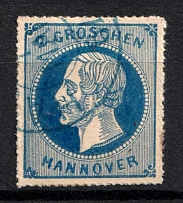 1864 2g Hannover, German States, Germany (Mi. 24 y, Sc. 28, Canceled, CV $100)