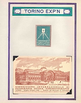 1923 Exhibition, Turin, Italy, Stock of Cinderellas, Non-Postal Stamps, Labels, Advertising, Charity, Propaganda, Postcard (#625)