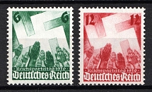 1936 Third Reich, Germany (Mi. 632 - 633, Full Set, CV $20, MNH)