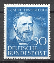 1952 Germany Federal Republic (CV $70, Full Set, MNH)