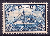 1900 2M Togo, German Colonies, Kaiser’s Yacht, Germany (Mi. 17)
