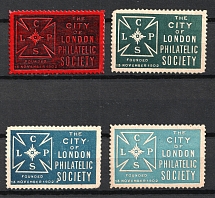 The City of London Philatelic Society, Great Britain, Stock of Cinderellas, Non-Postal Stamps, Labels, Advertising, Charity, Propaganda