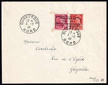 1940 Dunkirk, German Occupation of France, Germany, Cover to Ghyvelde (Type I, Signed, CV $1,300)