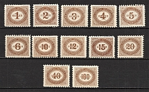 1900 Austria (CV $45, Full Set, Signed)