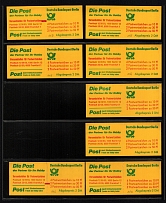 1980 Collection of West Berlin Booklets, Germany (Mi. 11 a, 11 b, 11 c, Varieties)
