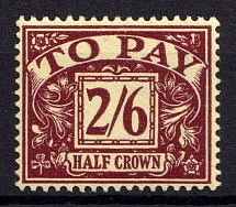 1954-55 2/6sh Great Britain, Official Stamp (Mi. 44, CV $180, MNH)