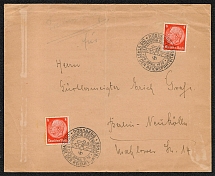 1938 Postally used cover franked with Scott No. 420 cancelled 20 April