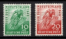 1949 British and American Zones of Occupation, Germany (Mi. 106 - 107, Full Set, CV $30, MNH)