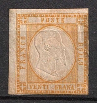1861 20Gr Italy (Mi. 7, Signed, CV $590)