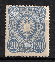 1875-79 20pf German Empire, Germany (Mi. 34, Signed, CV $780)