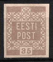 1919 35p Estonia (Olive Brown)