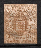 1865-75 37.5c Luxembourg, Official Stamps (Mi. 22, CV $390)
